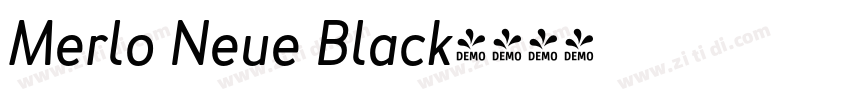 Merlo Neue Black字体转换